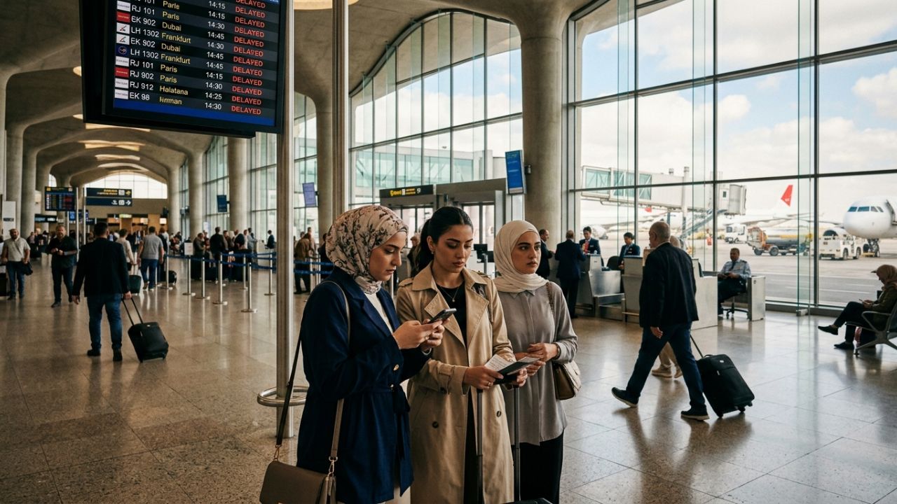 Aviation Updates: Queen Alia Airport Reports 21 Delays as Royal Jordanian and Emirates Navigate Middle East Travel Chaos