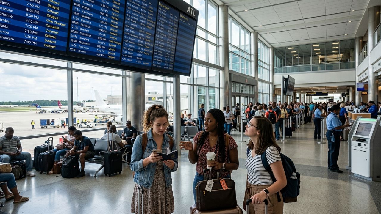 Aviation Updates: Massive Travel Chaos Engulfs Atlanta Airport as Delta and Southwest Face 154 Flight Disruptions