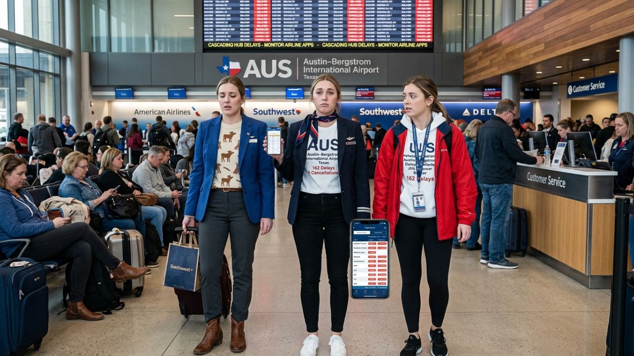 Austin Airport Meltdown Triggers Nationwide Travel Chaos as American and Southwest Face Severe Flight Cancellations