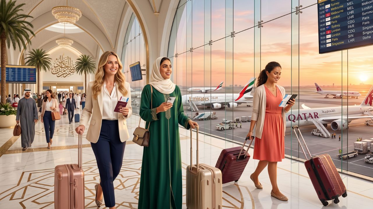 A massive Emirates A380 departing from Sydney, providing desperate Australian travelers a direct bypass around the severe travel chaos and airport disruptions plaguing congested Asian transit hubs
