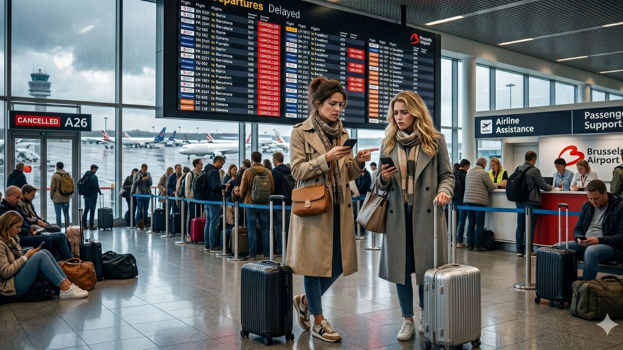 Belgium Travel Chaos: Unannounced Air Traffic Control Strike Triggers 470 Flight Cancellations and Delays, Completely Paralyzing Zaventem and Charleroi