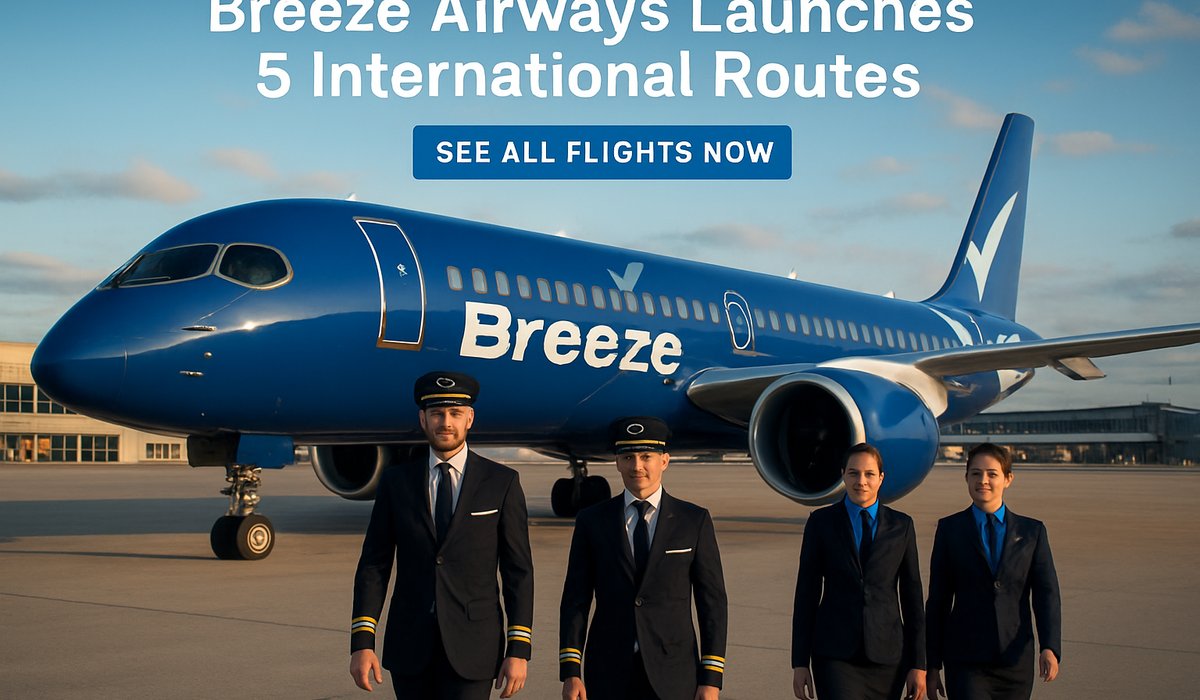 Breeze Airways Accelerates International Expansion with Five New Caribbean Routes from Tampa Hub