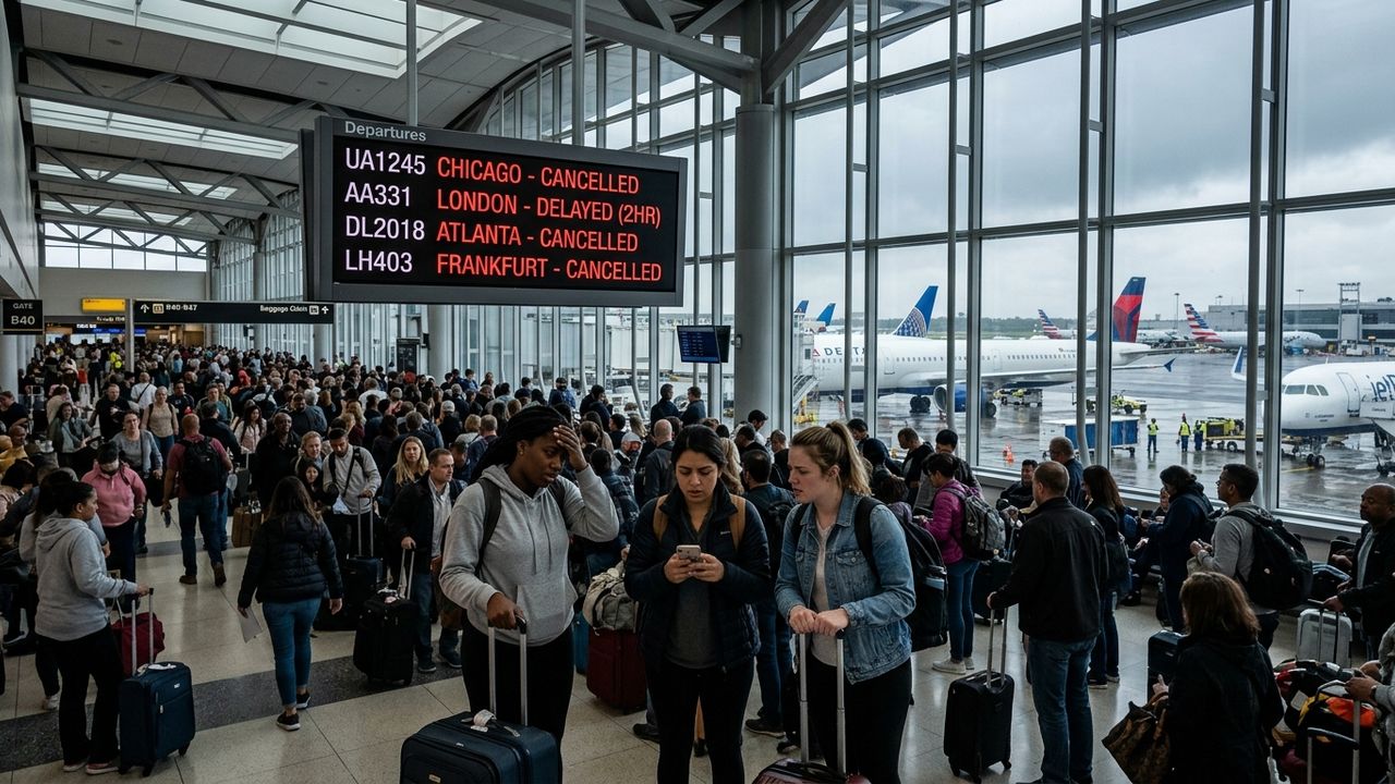 Travel Turmoil Hits Newark Liberty International Airport as Air France and United Cancel 4 Flights and Face Several Delays, Disrupting Major Routes to Burlington, Montreal, Philipsburg, Phoenix, Detroit, and More