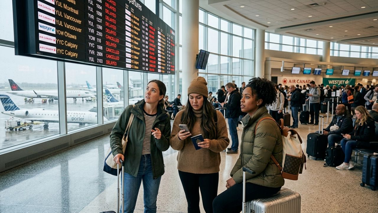 Breaking Airline News: Unprecedented Travel Chaos Sweeps Canada as 352 Flights Are Brutally Cancelled and Delayed Across Major Hubs
