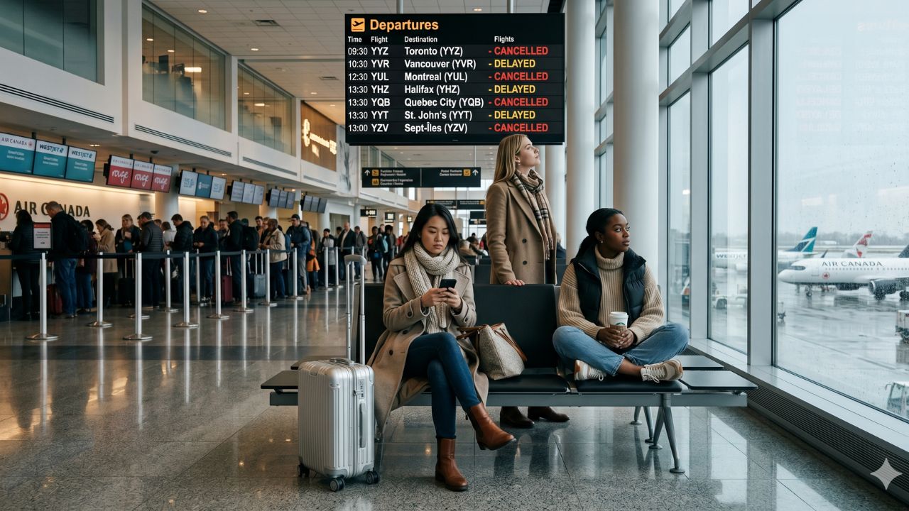 Canada Travel Chaos: Sudden Flight Cancellations and 286 Massive Delays Paralyze Toronto, Vancouver, and Montreal as Air Canada and WestJet Struggle