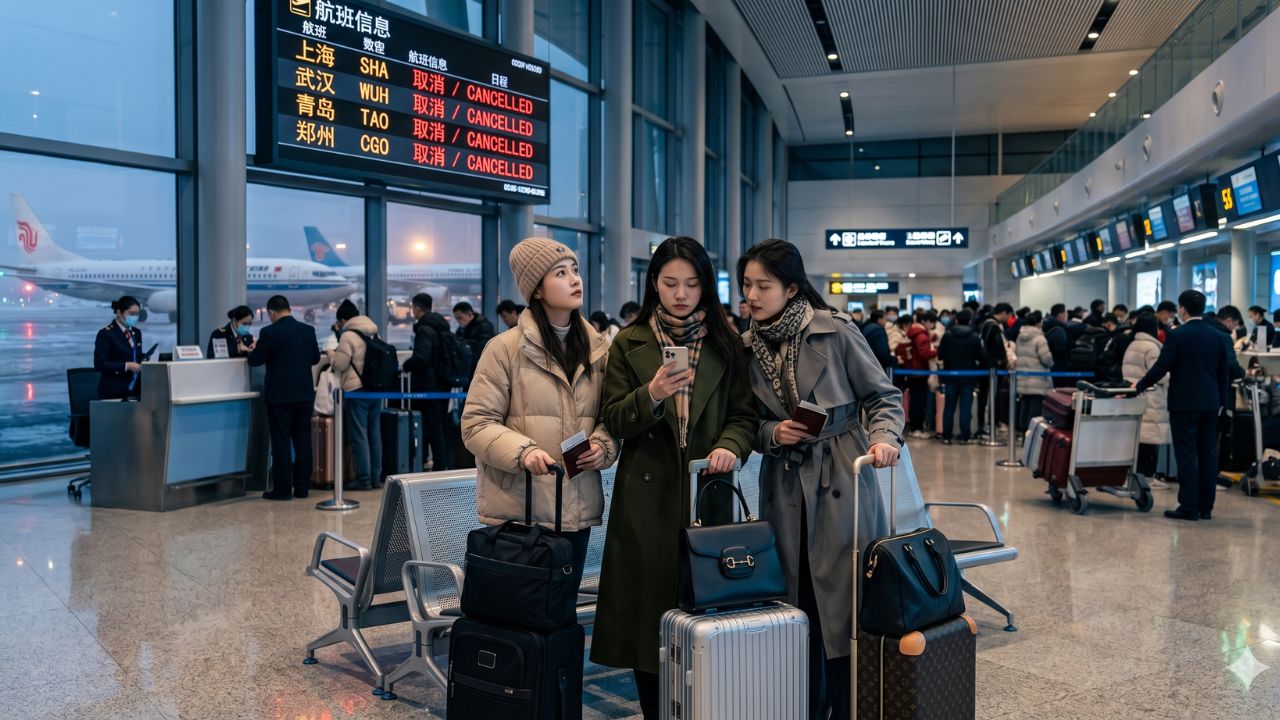 China Travel Chaos: Massive Flight Cancellations Paralyze Changchun Longjia Airport as Vital Domestic Corridors to Shanghai and Qingdao Collapse