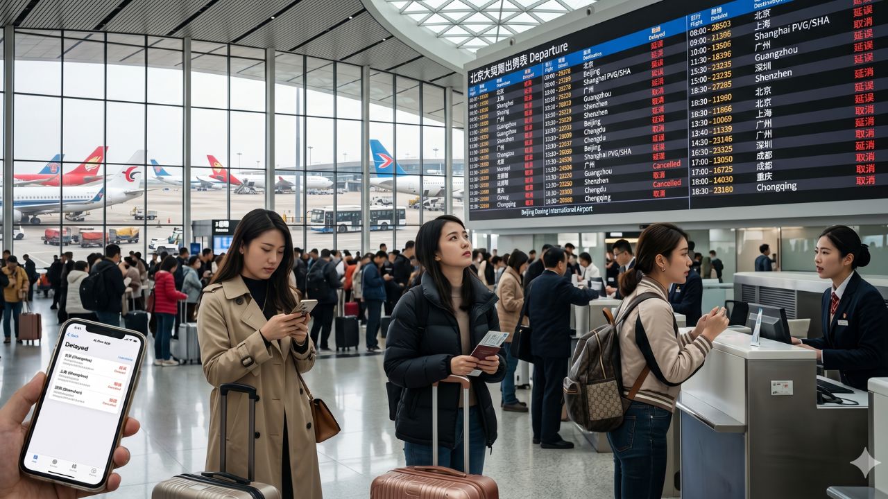 Asian Aviation Gridlock: Air China and China Eastern Paralyzed as 152 Flight Cancellations and 1,101 Severe Delays Trigger Massive Travel Chaos Across Chinese Hubs