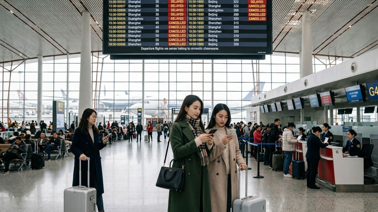 Aviation Updates: Massive Travel Chaos Paralyzes China as 3,438 Delays Crush Beijing, Shanghai, and Guangzhou