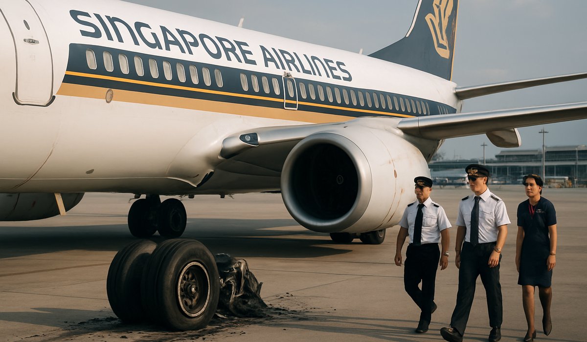 Singapore Airlines' Boeing 737 MAX 8 Grounded After Identical Double-Tire Blowout Strikes Same Route Twice in Eight Days