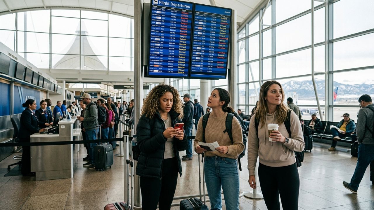 Massive Travel Chaos Engulfs Denver International Airport as 316 Delays and 21 Flight Cancellations Strand Hundreds Across the US: Latest Airline News