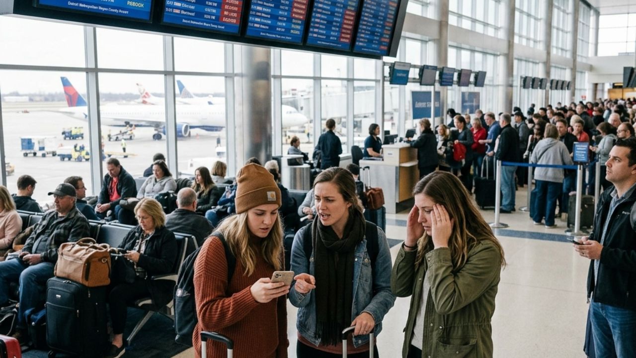 Travel Chaos Paralyzes Detroit Metropolitan Airport as Delta Air Lines Triggers Massive Flight Cancellations Across US Aviation Network: Latest Airline News