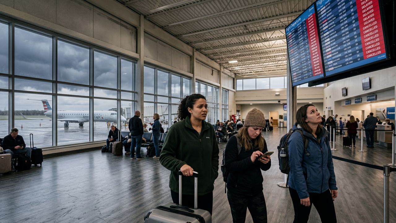 American Airlines Flight AAL2281 Diverts to Harrisburg Due to Severe Weather and Airspace Congestion