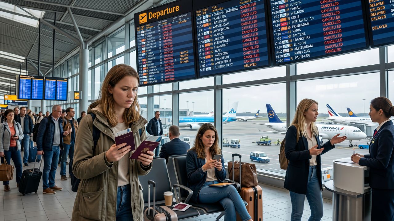 Severe Travel Chaos Paralyzes Europe as 56 Flights Cancelled Across Frankfurt, Paris, Amsterdam, and Brussels: Latest Airline News