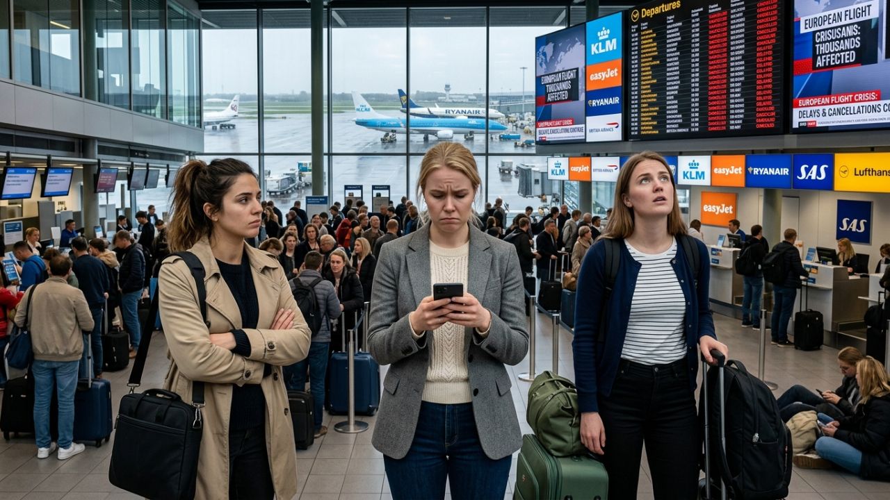 Massive European Travel Chaos: 1,424 Flights Delayed as Severe Congestion Paralyzes Major Hubs