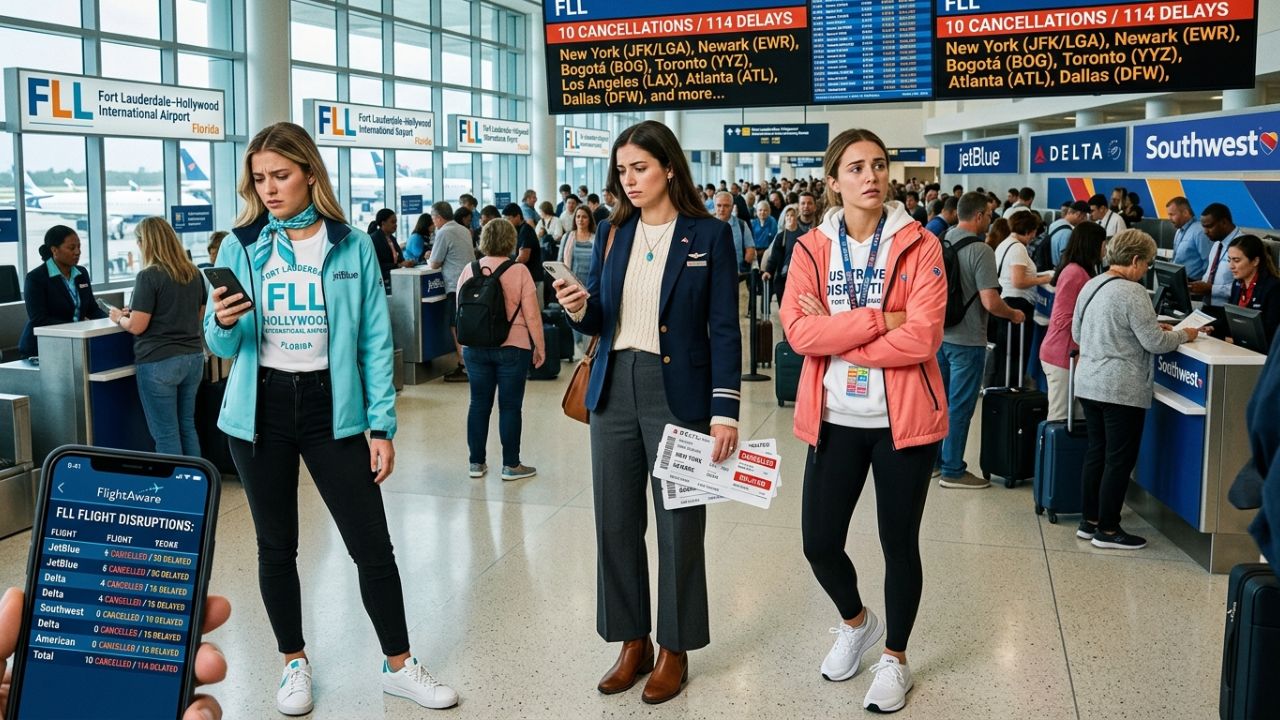 Fort Lauderdale Airport Meltdown Sparks Severe Travel Chaos as JetBlue and Delta Suffer Over 100 Flight Cancellations and Delays