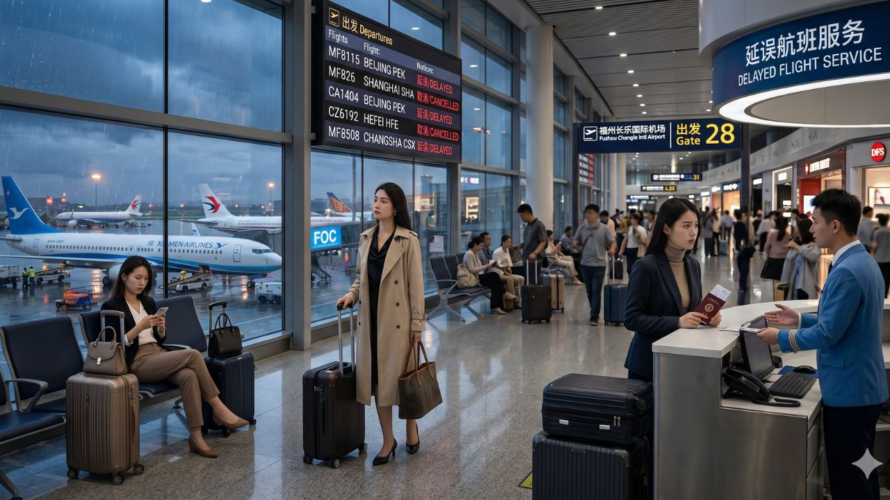 China Travel Chaos: 15 Flight Disruptions Paralyze Fuzhou Changle Airport as Critical Cancellations Sever Routes to Beijing and Shanghai
