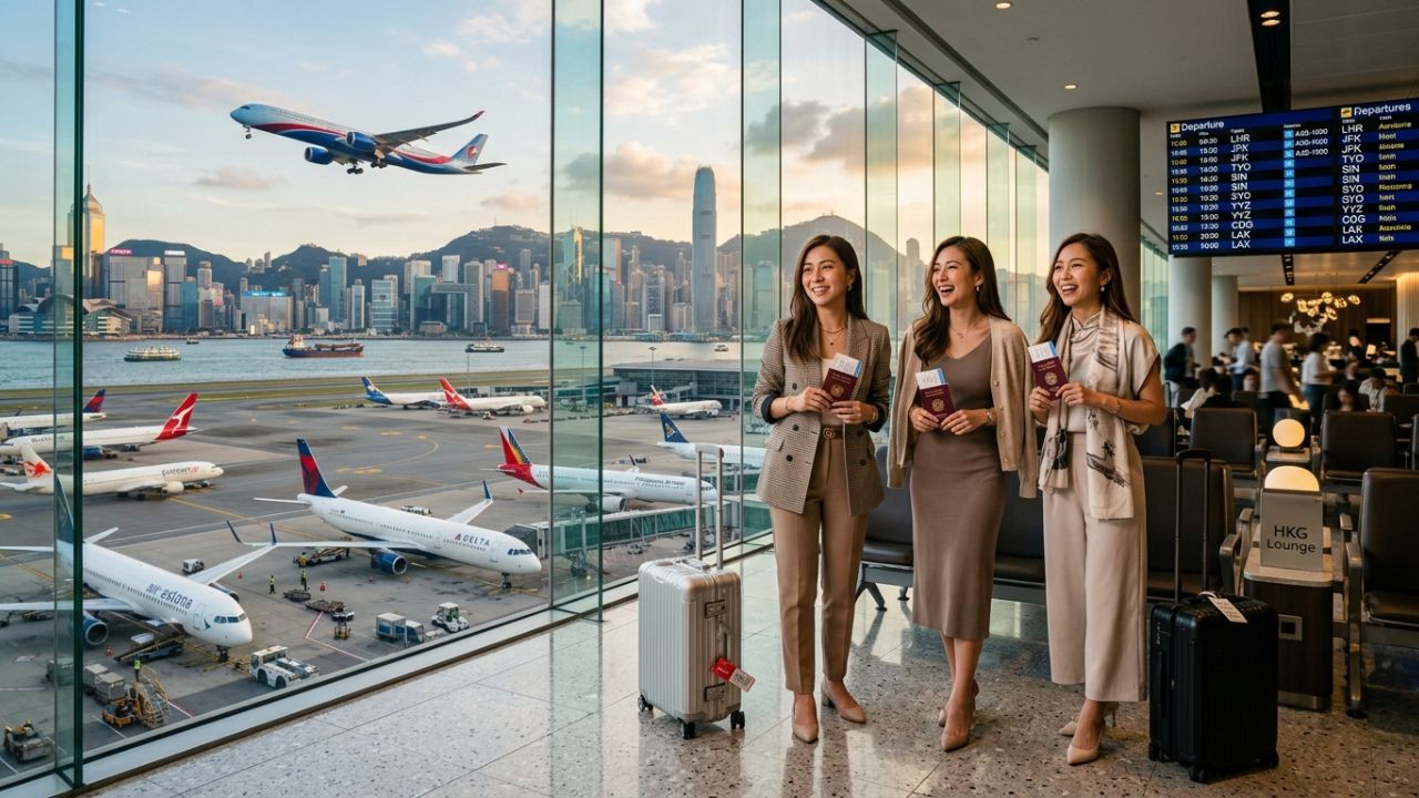 A highly dramatic scene capturing an Airbus A350 powering out of a modern mega-hub, representing a massive strategic deployment by global airlines designed to rescue international travelers from severe regional airport disruptions and travel chaos