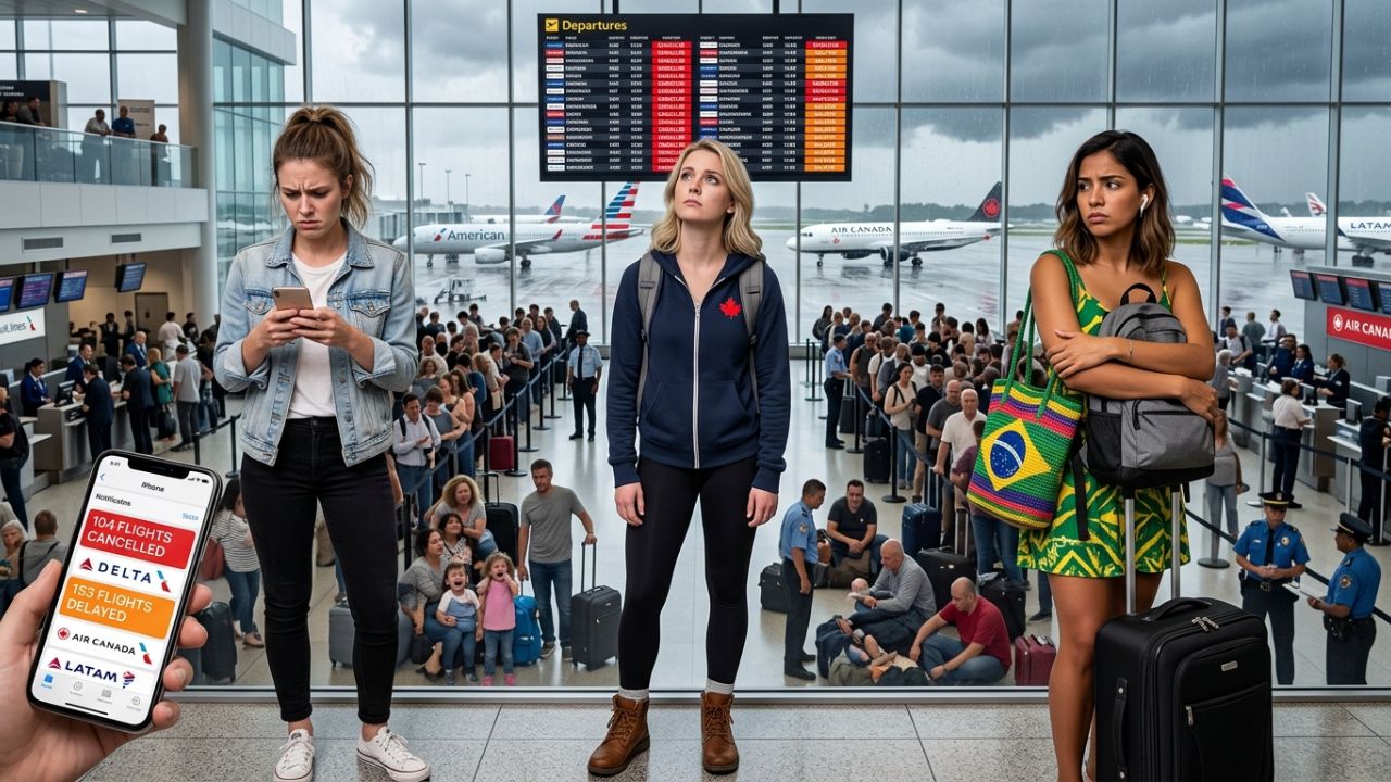 Synchronized Global Travel Chaos: 257 Flights Hit as American, Delta, and Air Canada Suffer Massive Airport Disruptions
