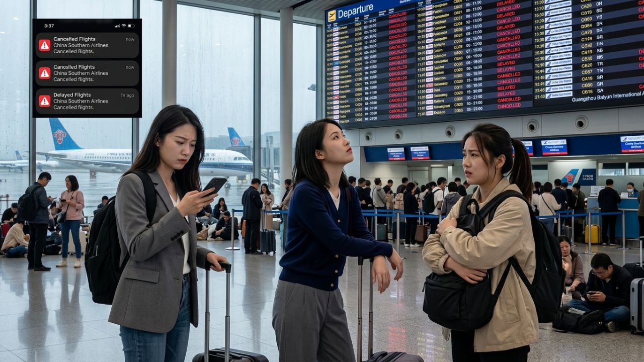 Travel Chaos Engulfs Guangzhou Baiyun Airport as 283 Flight Disruptions Paralyze Asian Gateways