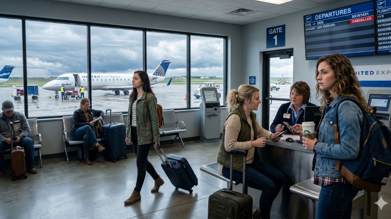 Kansas Travel Chaos: 3 Sudden SkyWest Flight Cancellations Completely Paralyze Hays Regional Airport and Destroy Denver Connections