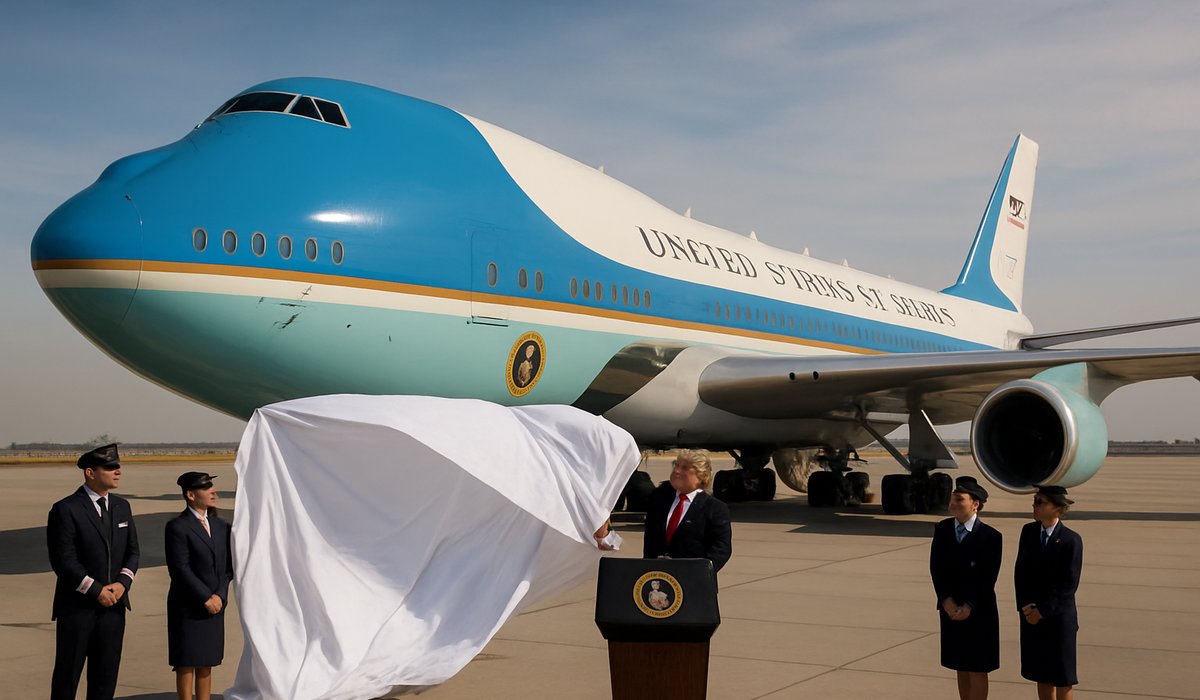 Trump Deploys Interim Boeing 747-8 'Bridge Air Force One' After Accelerated 10-Month Conversion Program