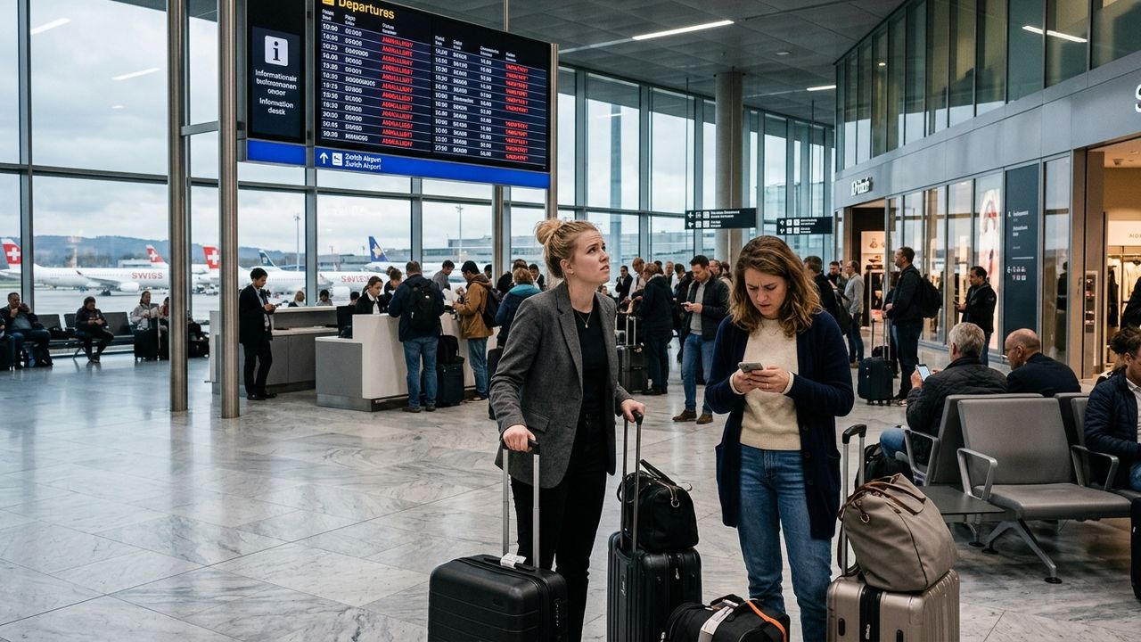 Zurich Airport Disruption: 34 Flights Cancelled Across SWISS, Lufthansa, and KLM Networks in Three-Day Saga