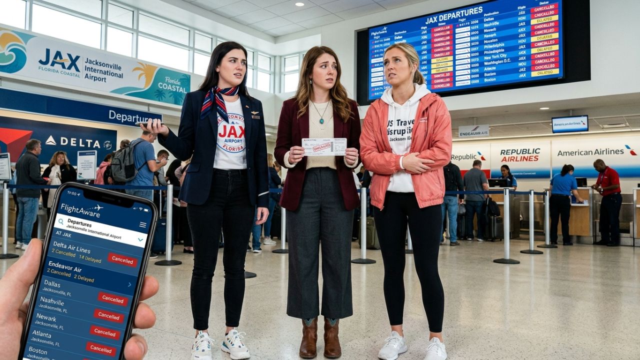 Jacksonville Airport Gridlock Sparks Severe Travel Chaos as Delta, American, and PSA Face Cascading Flight Cancellations
