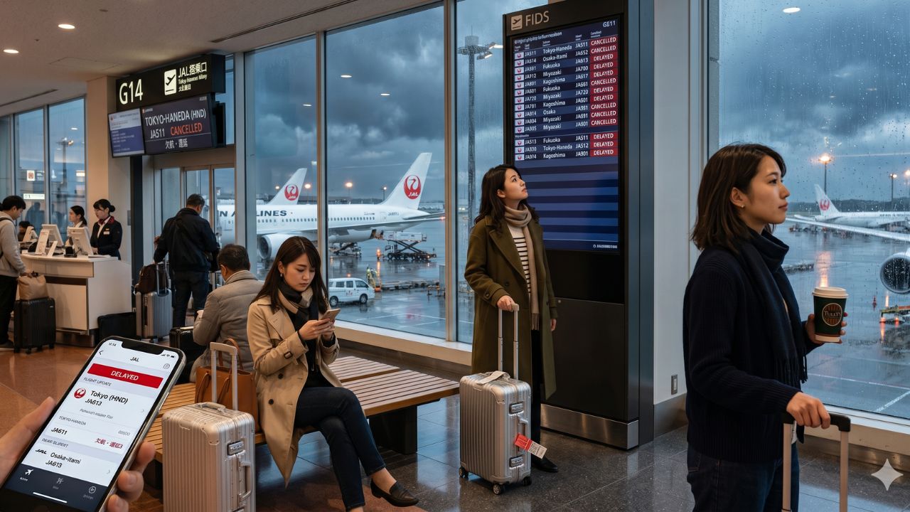Japan Travel Chaos: Japan Airlines Paralyzed by Sudden Flight Cancellations and Delays Disrupting Tokyo, Osaka, and Fukuoka Passenger Networks