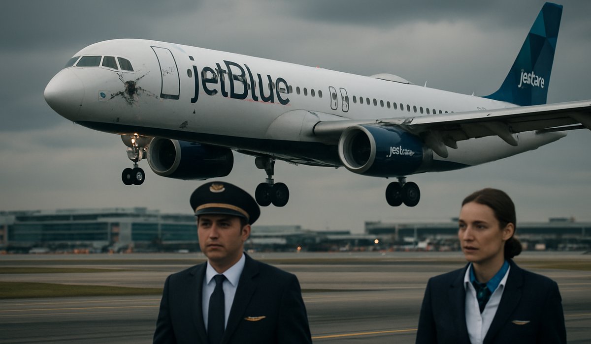 JetBlue Aircraft Strikes Drone During Landing Approach at New York's JFK Airport
