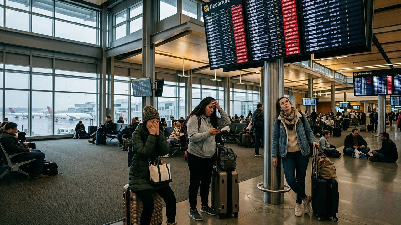 Travel Disrupted at Vancouver International Airport as Passengers Flying to Toronto, Montréal, Castlegar, Kelowna, Calgary and Several other Destinations Face Over a Dozen Flight Cancellations and Numerous Delays, Impacting Lufthansa, Jazz, Air Canada, Pacific Coastal Airlines and others, New Update