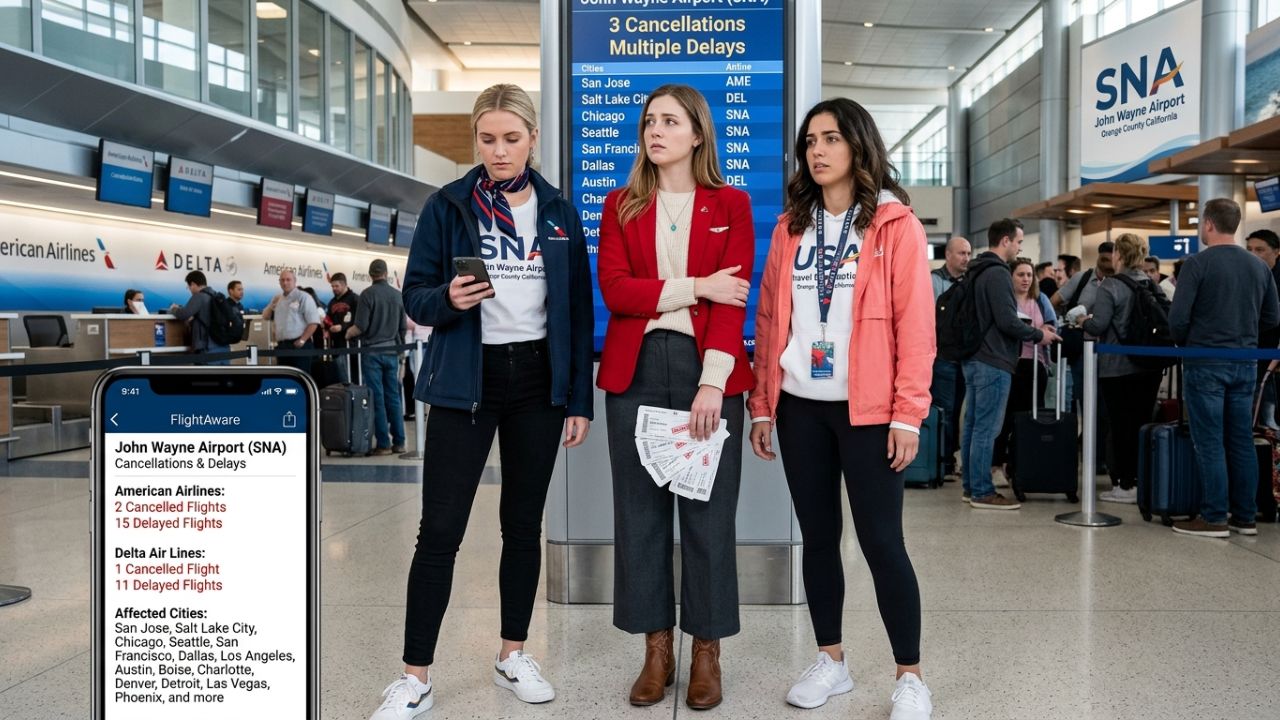 John Wayne Airport Delays Trigger Nationwide Travel Chaos as American Airlines and Delta Face Flight Cancellations
