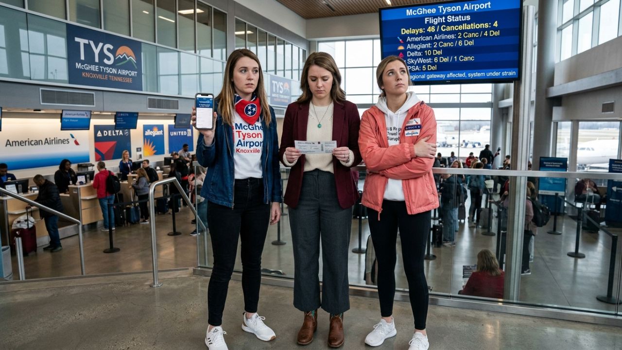 Regional Travel Chaos Explodes at Knoxville as American, Delta, and Allegiant Suffer 46 Delays and Flight Cancellations