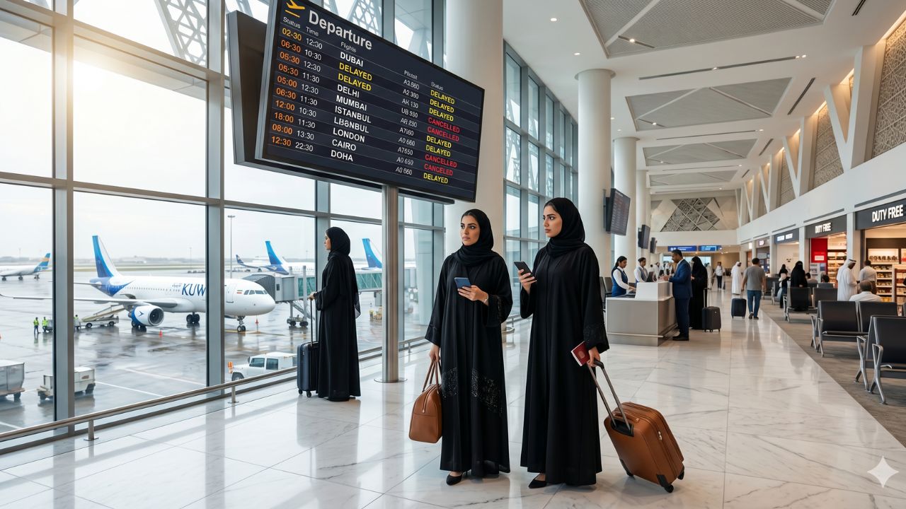 Middle East Aviation Gridlock: Kuwait Airways and Emirates Suffer Severe Operational Strain as Kuwait International Airport Logs 66 Delays and 16 Flight Cancellations Triggering Travel Chaos