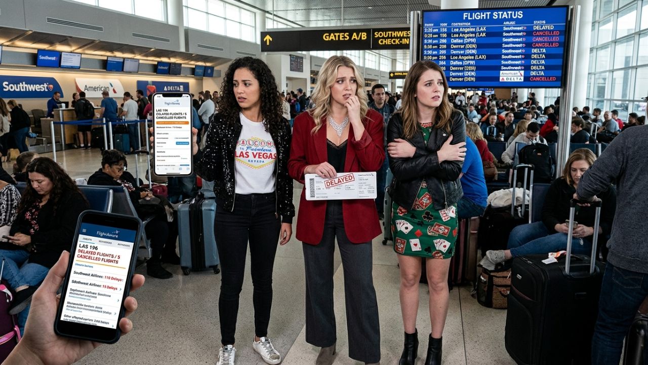 Las Vegas Tourism Crippled as Harry Reid International Airport Suffers 196 Delays and Flight Cancellations Across Southwest, American, and Delta