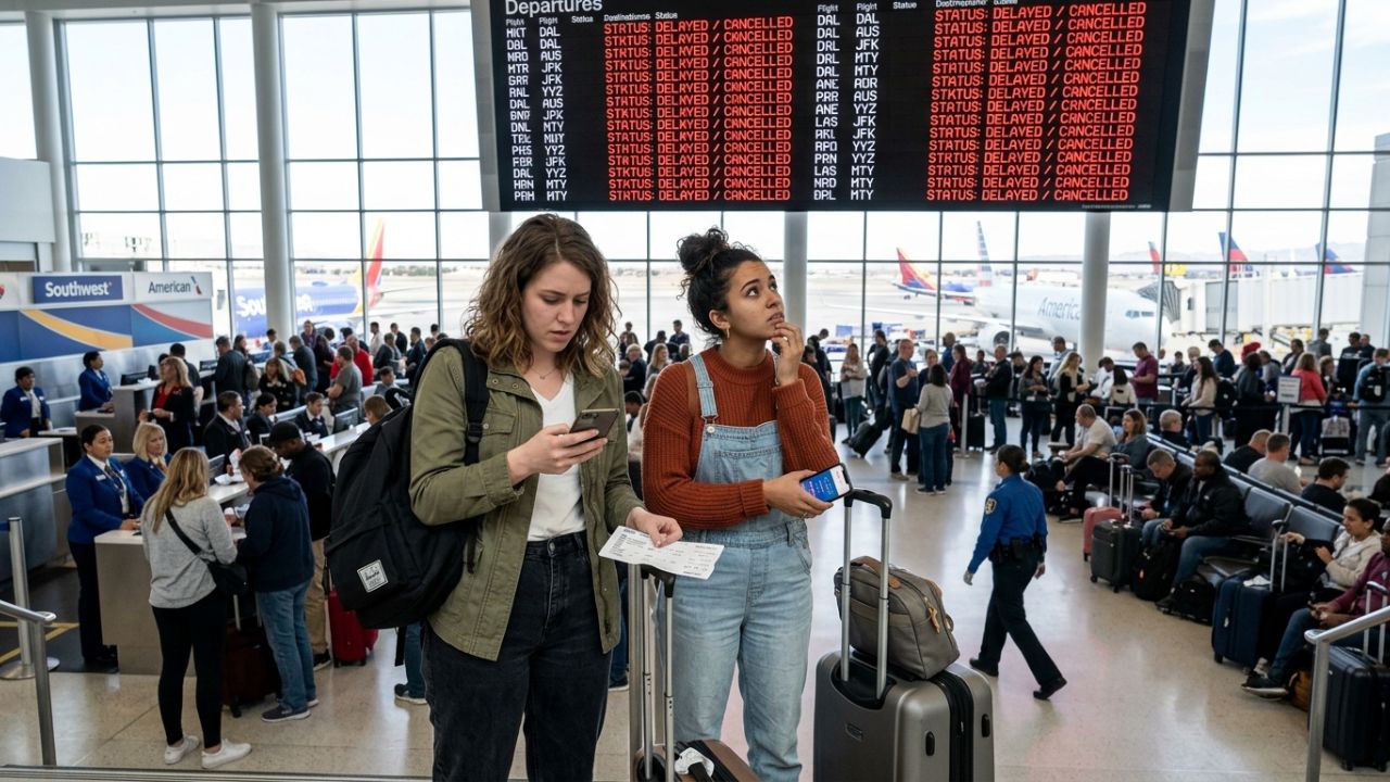 Massive Travel Chaos Engulfs Las Vegas as 308 Flight Cancellations and Delays Paralyze Harry Reid Airport, Stranding Southwest and American Airlines Passengers: Airline News