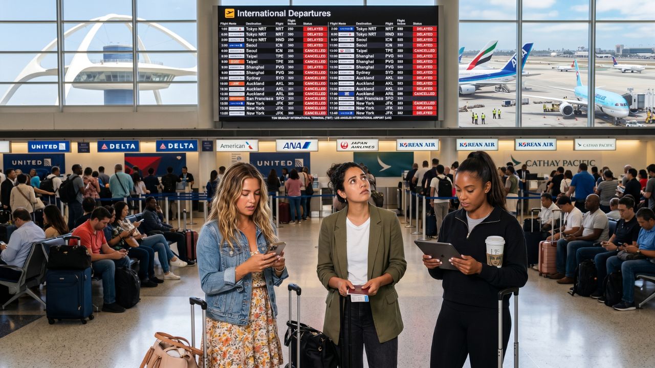 Los Angeles Airport Gripped by Travel Chaos as Massive 99-Flight Disruption Wave Strands Southwest and Transpacific Passengers: Latest Airline News
