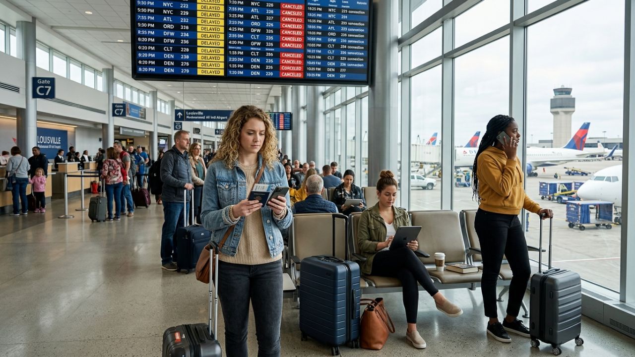 Louisville Aviation Meltdown Ignites Travel Chaos as Delta, American, and Southwest Suffer 6 Flight Cancellations and 27 Delays