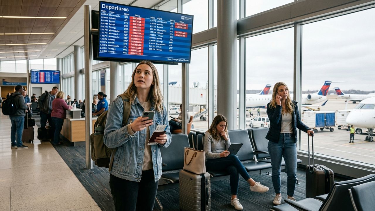 Madison Aviation Gridlock Triggers Midwest Travel Chaos as Delta, American, and Regional Feeders Suffer 5 Flight Cancellations