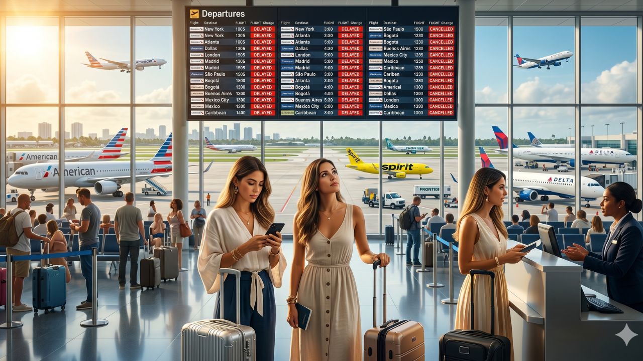 Breaking Airline News: Miami International Airport Battles Terrifying Travel Chaos as American and Delta Violently Suffer 116 Flight Disruptions