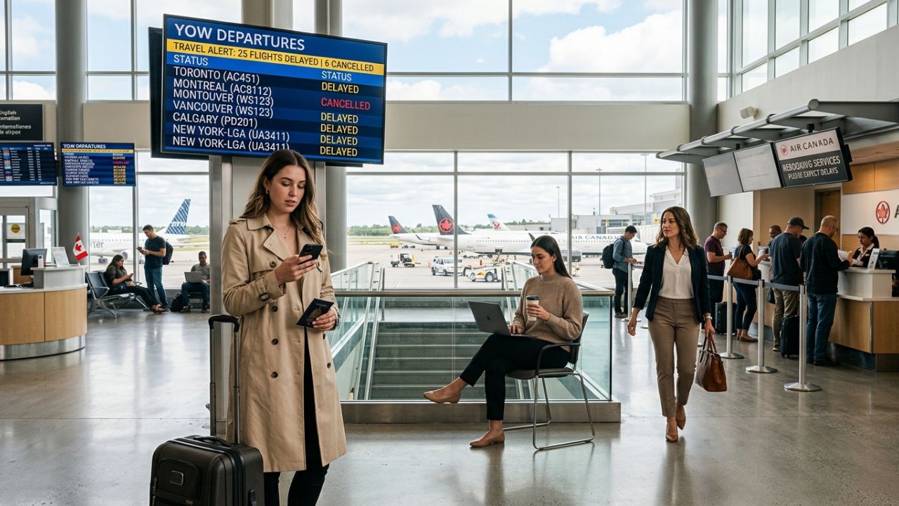 Ottawa Airport Meltdown Sparks Travel Chaos as 6 Cancellations and 25 Delays Crush Air Canada and Porter Airlines