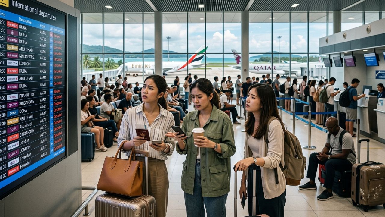 Bypassing Travel Chaos: 5,000 Tourists Stranded in Phuket as Middle East Hub Collapse Triggers Massive 200-Flight Meltdown in Bangkok: Airline News