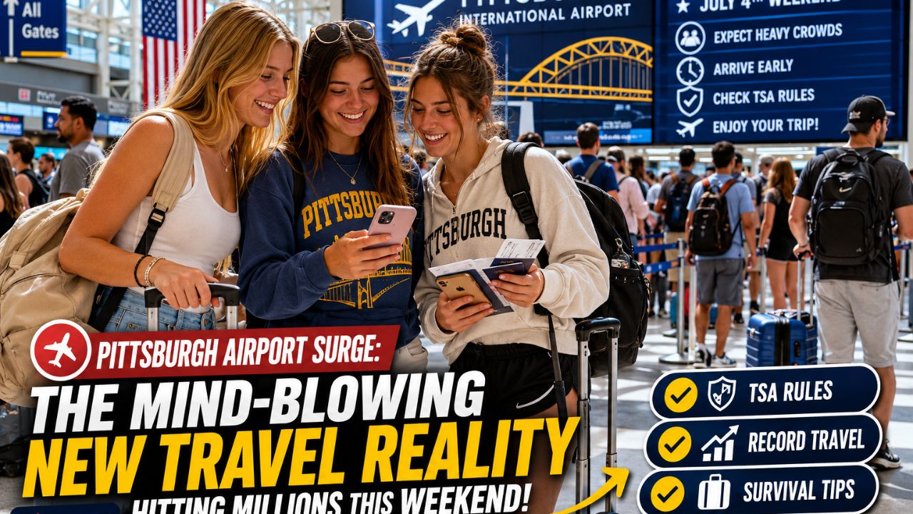 Pittsburgh airport biometric security travel chaos