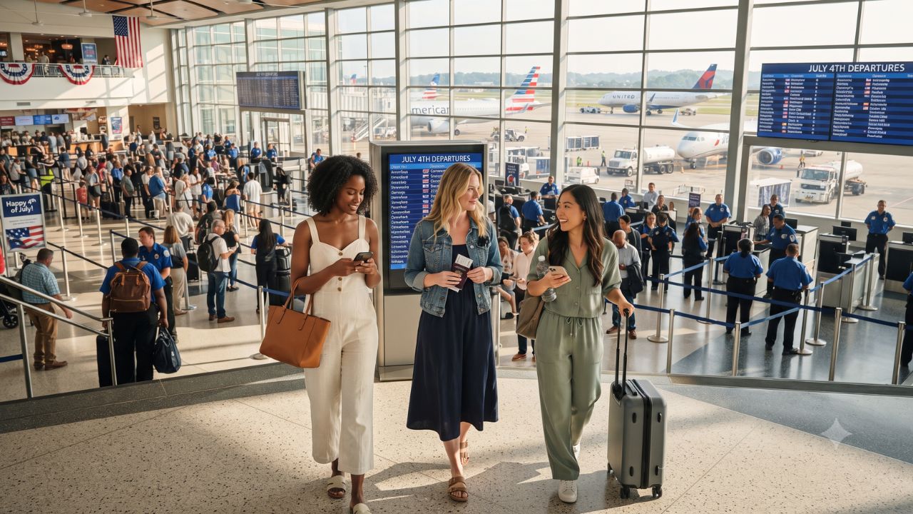 Pittsburgh airport July Fourth delays travel chaos