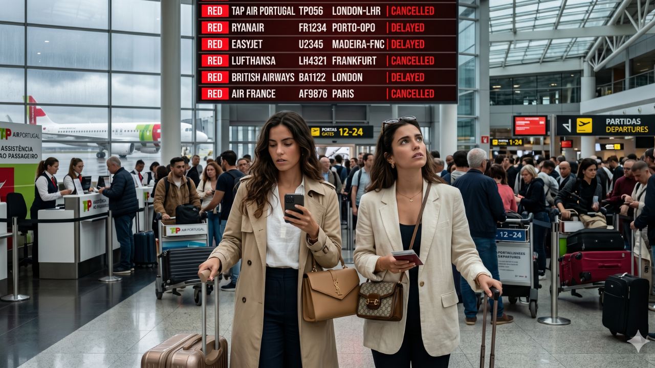 Portugal Travel Chaos: Massive General Strike Triggers 360 Flight Cancellations and Delays, Paralyzing Lisbon, Porto, and Madeira Airports