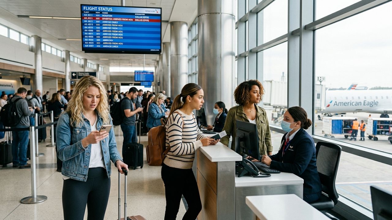 PSA Airlines American Eagle flight diversion Dallas