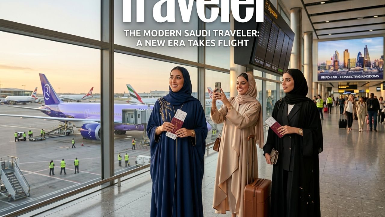 A highly dramatic scene capturing a Riyadh Air Boeing 787 Dreamliner touching down at London Heathrow, representing a massive strategic deployment designed to rescue international travelers from severe mega-hub airport disruptions and travel chaos