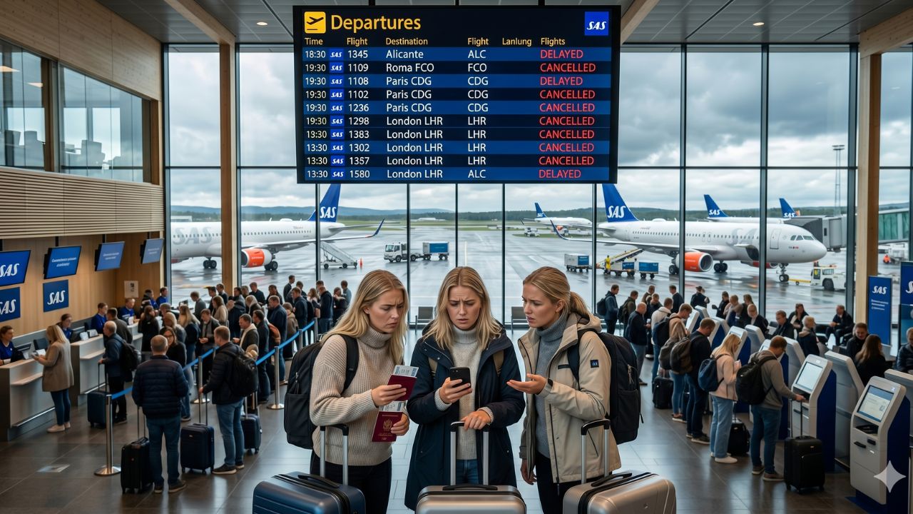 Breaking Airline News: Oslo Gardermoen Battles Terrifying Travel Chaos as SAS Violently Cancels 4 Flights and Delays 18 More