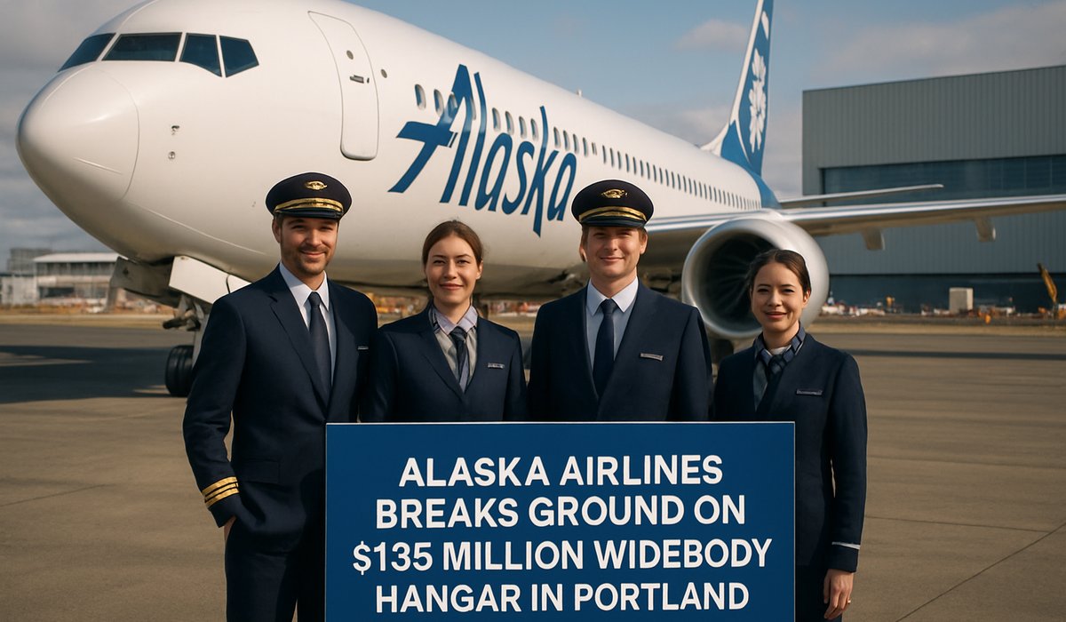 Alaska Airlines Invests $135 Million in Portland Hangar to Expand Widebody Maintenance Capacity