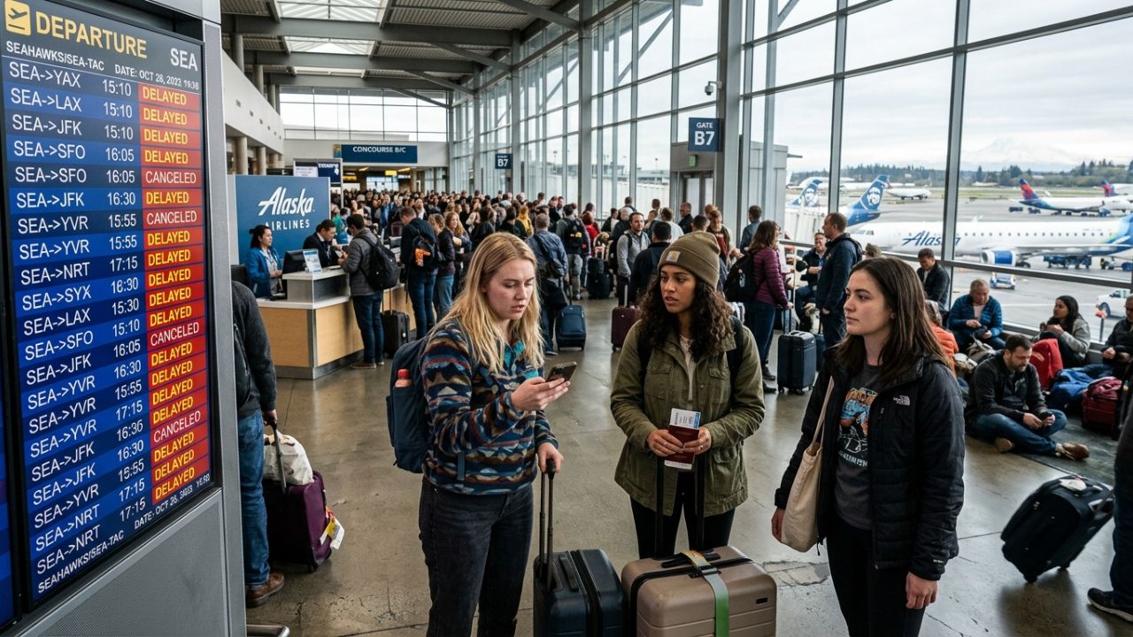 Aviation Updates: Seattle-Tacoma International Airport Engulfed in Travel Chaos as 80 Flight Delays and 3 Cancellations Hit Alaska Airlines, Delta Air Lines, United Airlines and American Airlines on Routes to Los Angeles, San Francisco, New York, Vancouver, Tokyo and Seoul