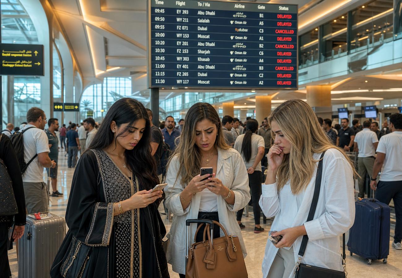 Massive Travel Chaos at Seeb International Airport: 27 Delays and 3 Flight Cancellations Hit Etihad, Oman Air, and FlyDubai Across Muscat and the UAE